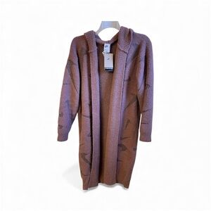 Nike Women’s Phoenix Bouclé Cardigan, Size L – Long Knit – Cozy Fit NWT**